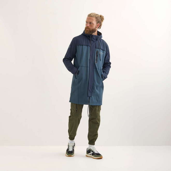 Parka MUNICH Rain lifestyle impermeable hombre de poliéster petroleo (1)