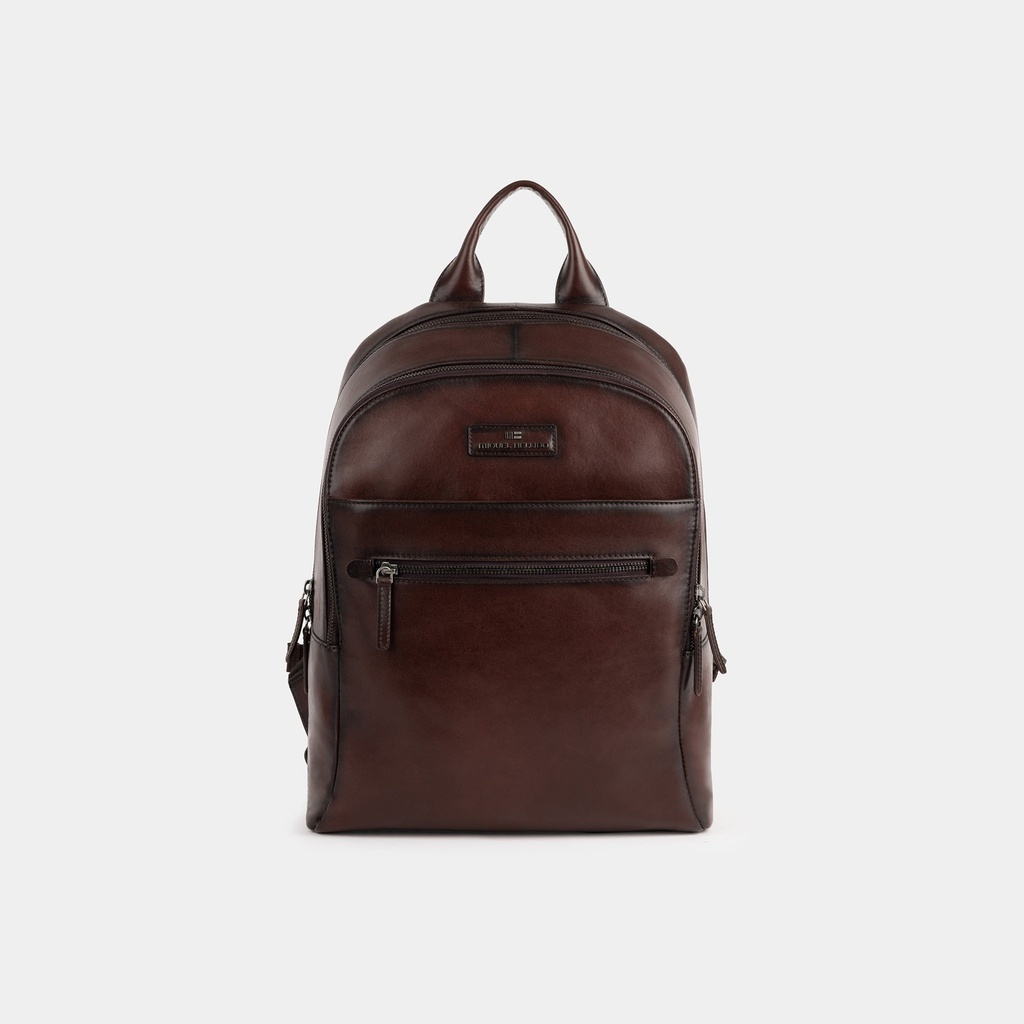 Mochila Budapest de piel de vacuno