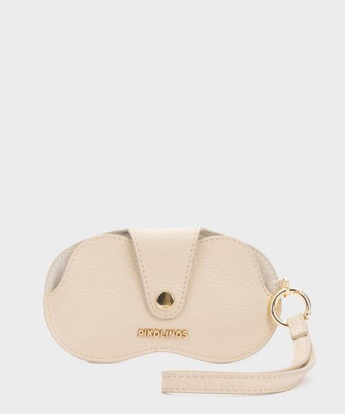 [WAC-GC00250U] COMPLEMENTOS - Funda de gafas de piel (BRANDY)