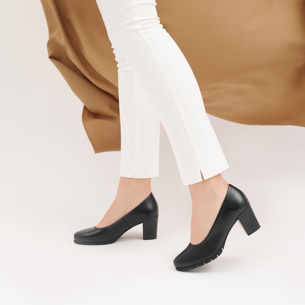 [100_MARINO_36] Zapato de Salón Mujer Tacón Alto con Tapas Azul (36)