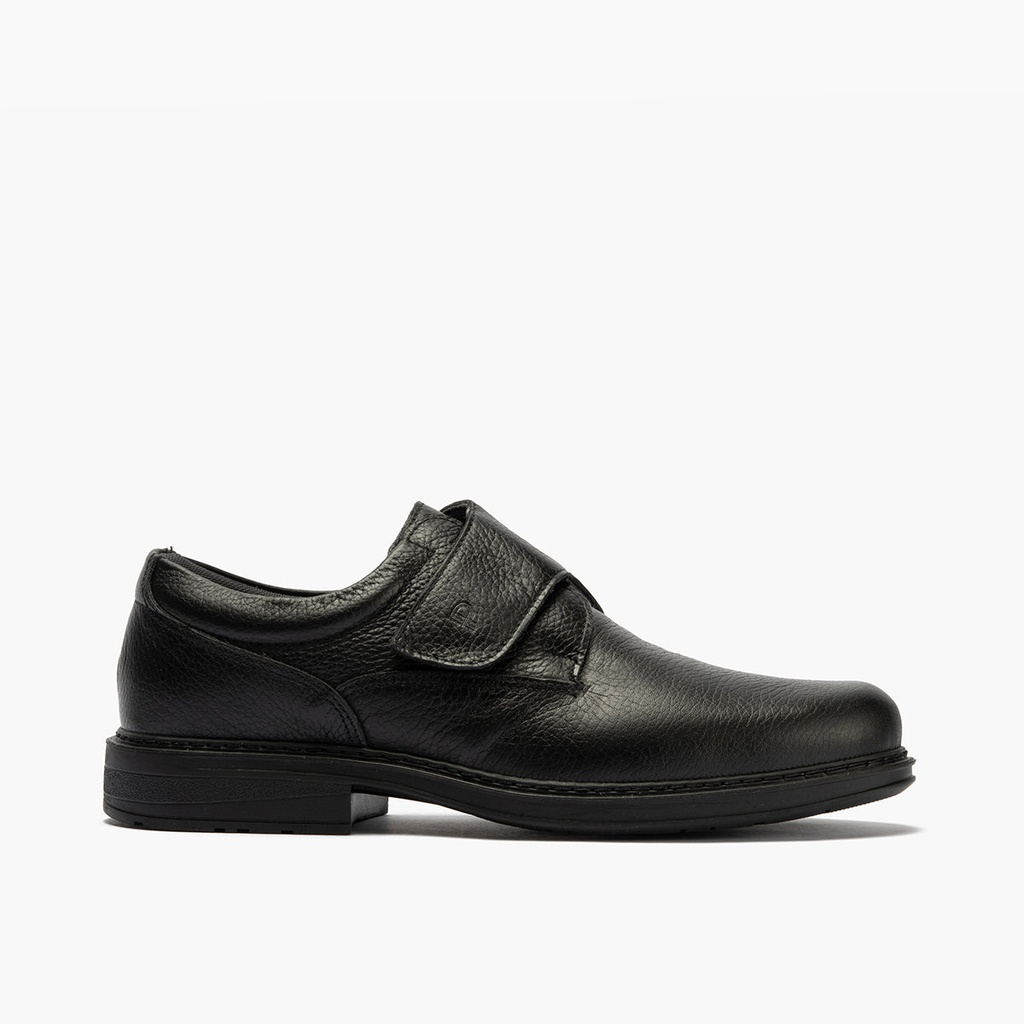 Zapato Blucher Hombre con Velcro Negro
