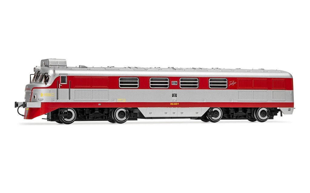 RENFE, locomotora diesel Talgo 2009 “Virgen de Gracia”, decoración original, cristales blindados, con aire, ép. IV