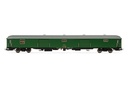 RENFE, furgón D11-11400, decoración verde, ép. IV