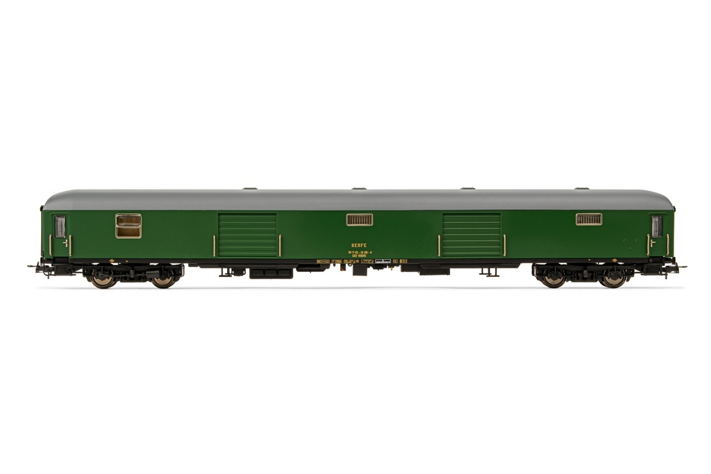 RENFE, furgón DD-8100, decoración verde, ép. IV