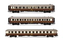 RENFE, set de 3 coches "Al-Andalus", compuesto de 2 x coches WL ex CIWL y 1 x coche 7100, ép. IV - 70° Aniversario Electrotren