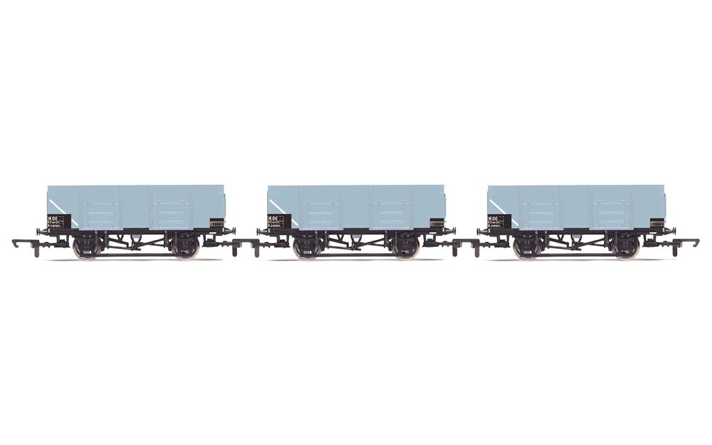 21T Mineral Wagons, three pack, British Railways - Era 6