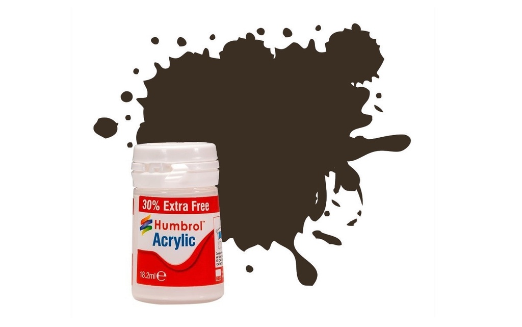 Acrylic Paint: 10 - Service Brown - Gloss - (14ml + 30% Extra Free Pot)