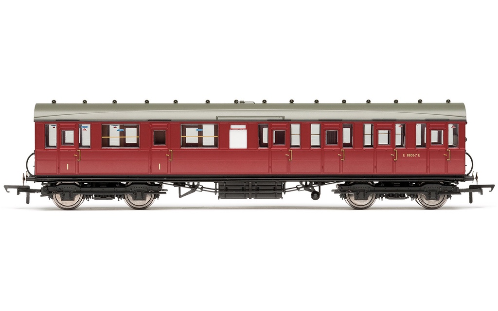BR, 51' Gresley Non-Vestibuled Suburban Composite, E88067E- Era 5