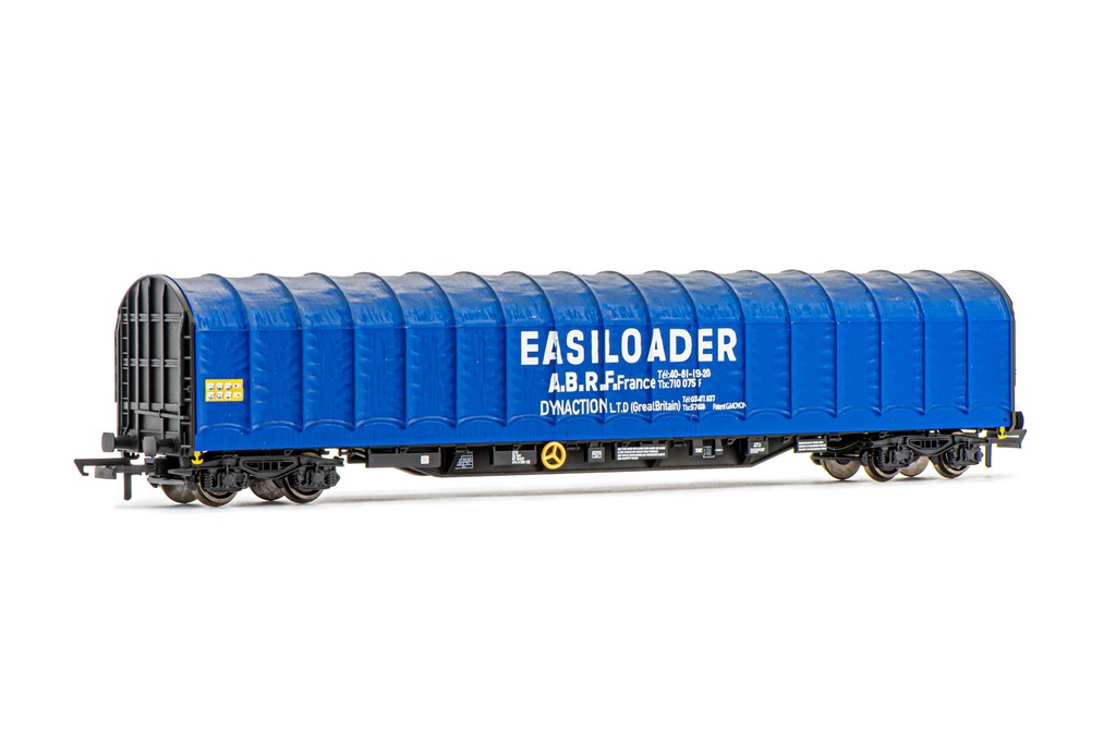 BR, carro telonato a 4 assi, livrea blu "Easiloader", ep. IV