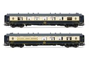 CIWL, 2-unit set of coaches, including 1 x "Côte d'Azur" bar coach n° 4148 and 1 x "Train Bleu" salon coach n° 4160, period V-VI