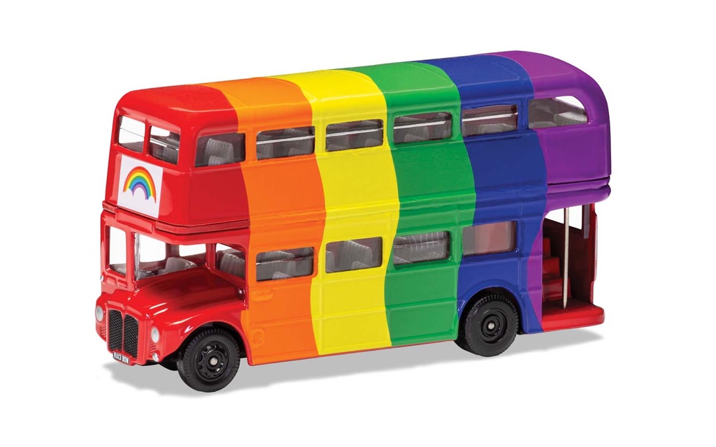 London Bus Rainbow