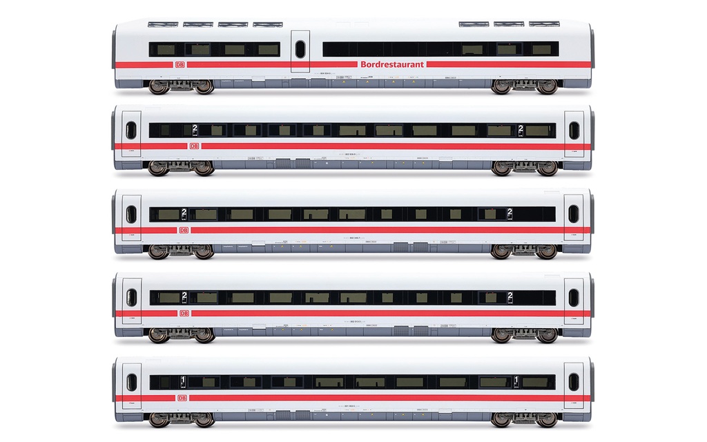 DB AG, ICE 1, Tz 186 "Chur", set aggiuntivo di 5 unità (1 x carrozza ristorante + 3 carrozze 2ª classe + 1 carrozza 1ª classe), “Bock auf Graubünden”