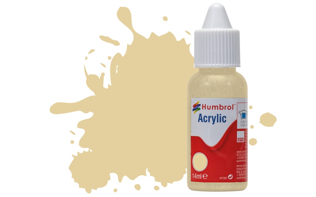 Acrylic Paint: 121 - Pale Stone - Matt - (14ml)