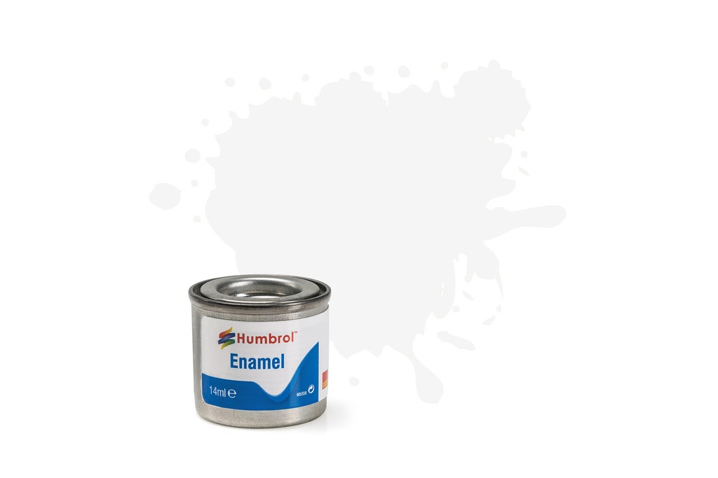 Enamel Paint: 130 - White - Satin - (14ml)
