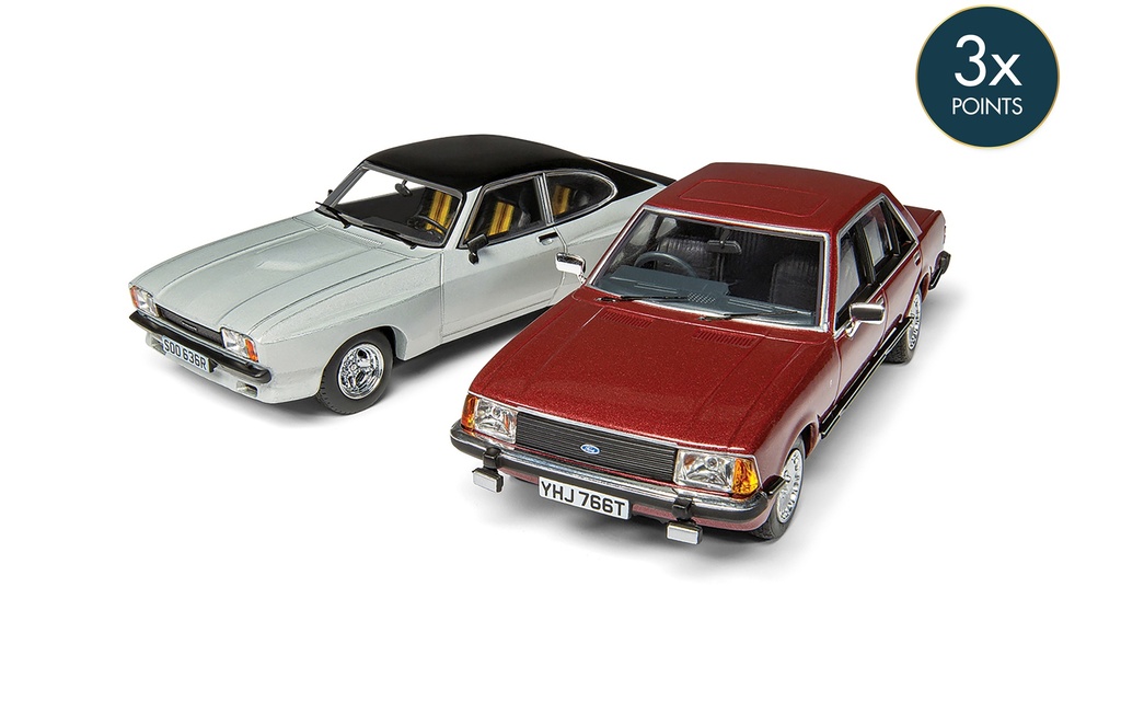 Screen Stars: Ford Capri Mk2 X-Pack & Ford Granada Mk2 2.8i Ghia - Twin Car Pack