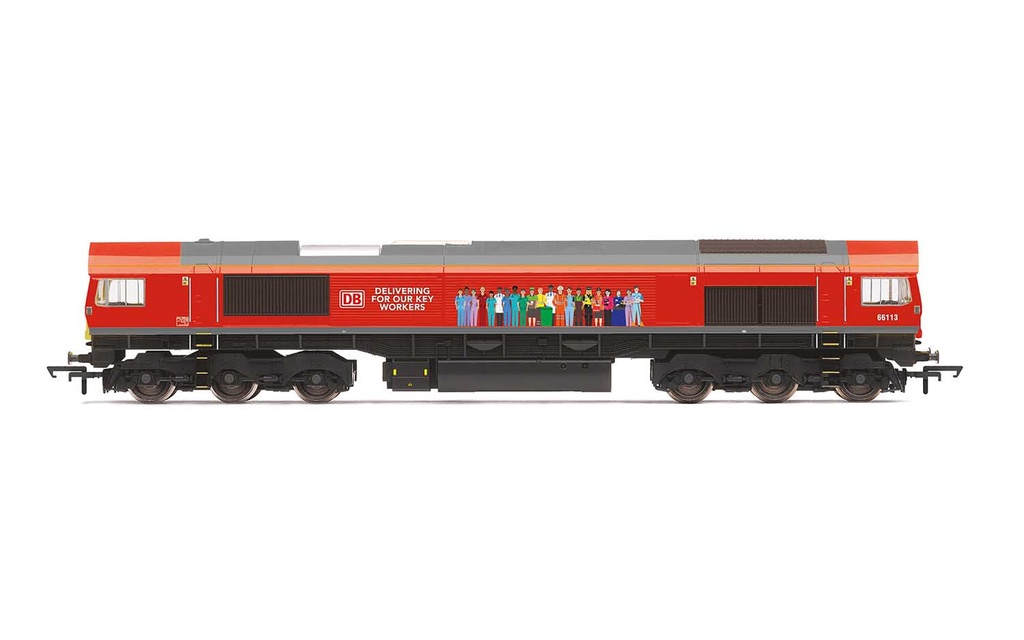DB, Class 66, Co-Co, 66113 'Delivering For Our Key Workers' - Era 11