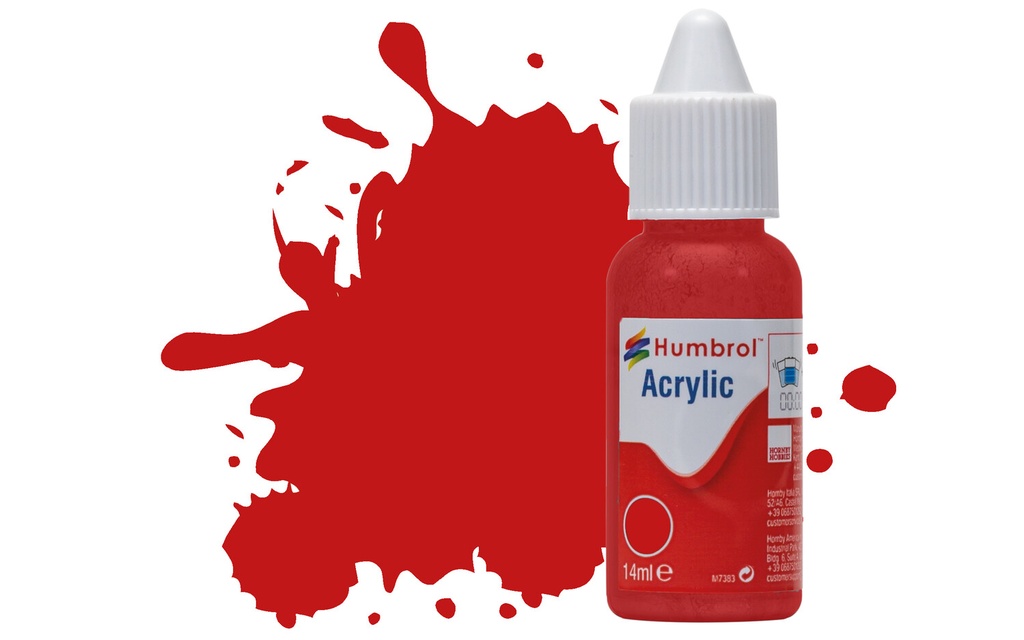 Acrylic Paint: 220 - Italian Red - Gloss - (14ml)
