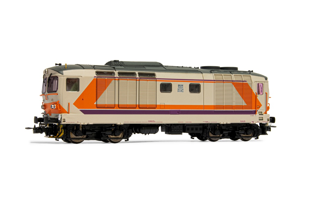FS, locomotiva diesel D.445, 3a serie, livrea MDVC, ep. V