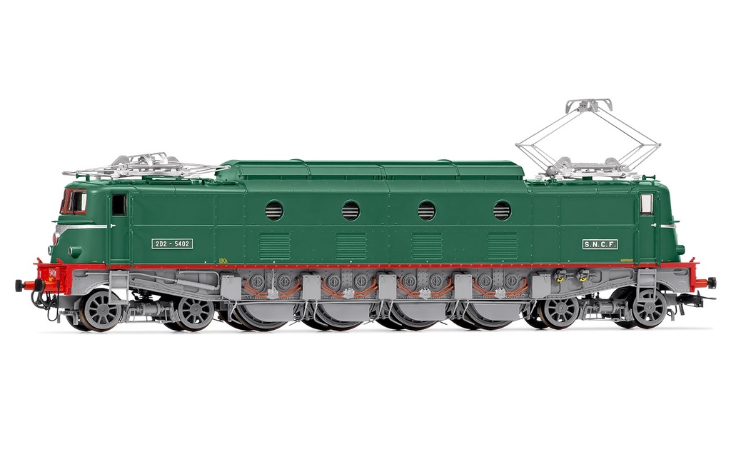 SNCF, electric locomotive 2D2 5402, light green livery, GRG version, period III