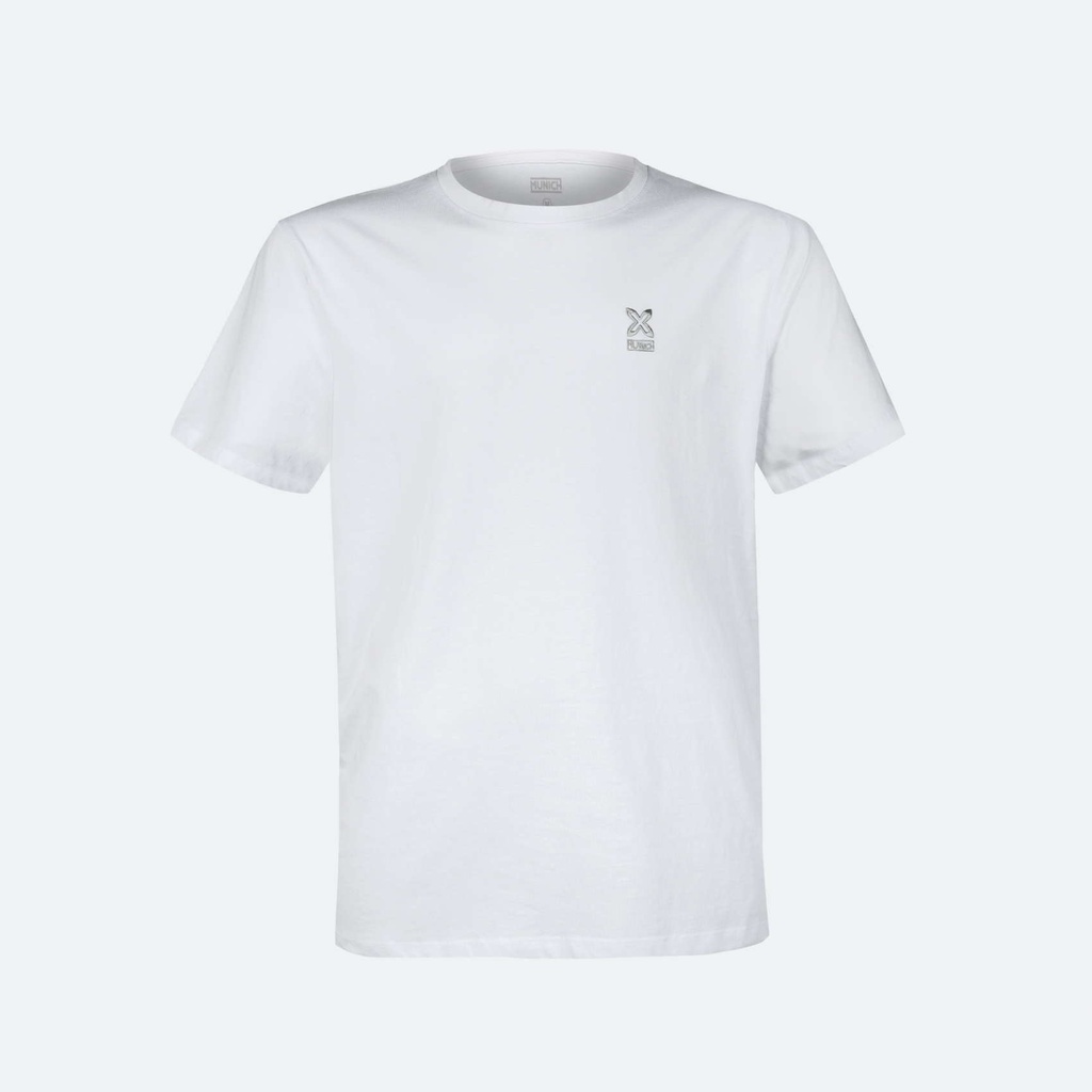 Basic white cotton MUNICH T-shirt