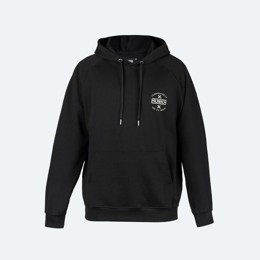 MUNICH Classic black cotton hoodie
