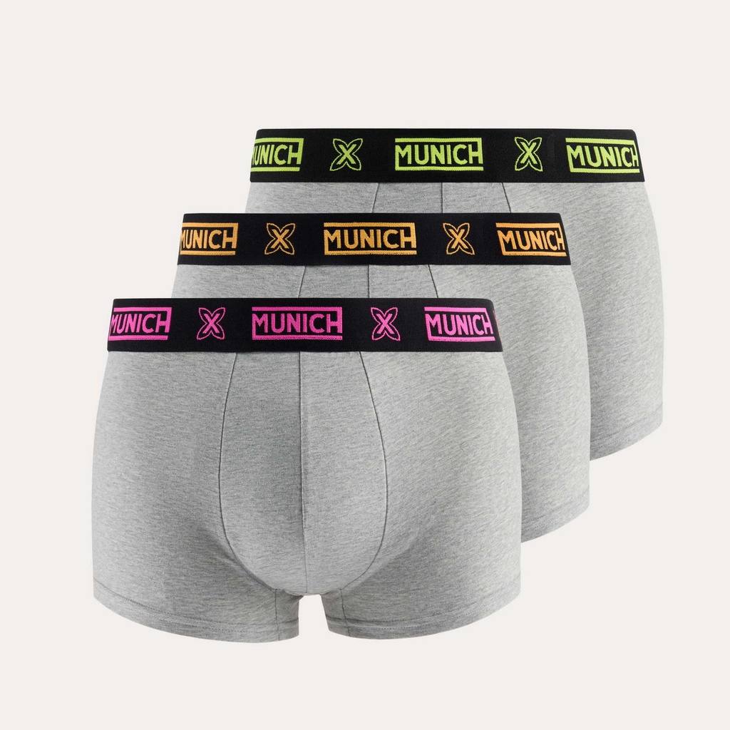 MUNICH gray cotton-elastane boxer briefs