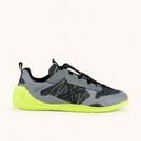 MUNICH FREESTEP 07 Grey and neon yellow Wild Feet "Barefoot" sneakers with wide toe box