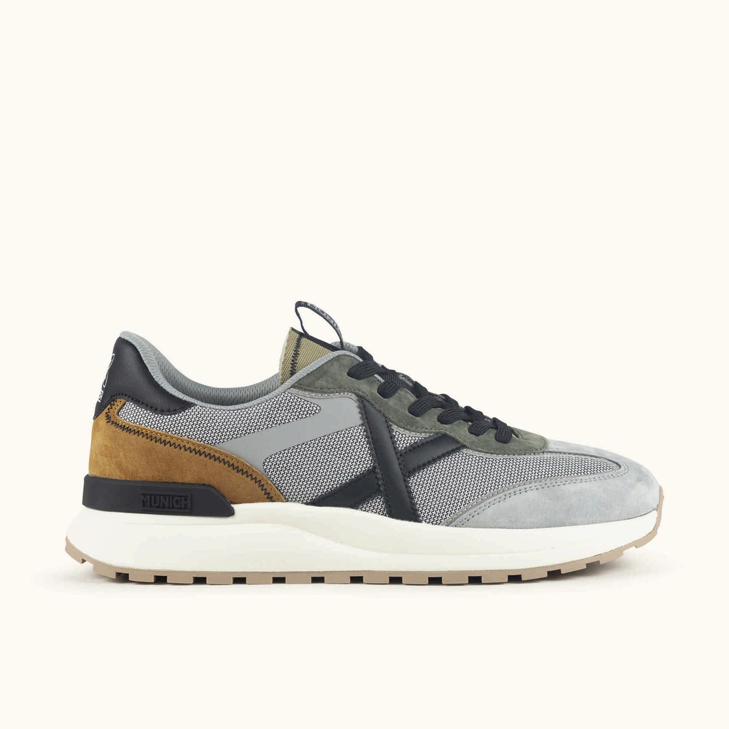 [8445648787937-39] MUNICH DYNAMIX 20 Sneakers in functional urban design Grey, Khaki and Mustard (39)