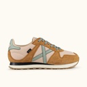 MUNICH MASSANA CLASSIC WMN 612 Sneakers Retro Running of athletic style Brown, Pale Pink and Mint Green