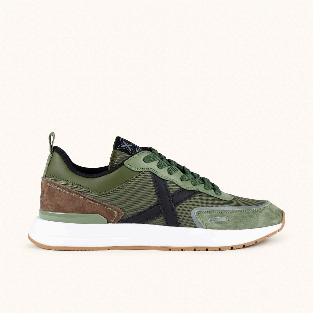 [8445648786336-39] MUNICH SPEED 23 Sneakers with a contemporary and urban design Green, Brown and Black (39)