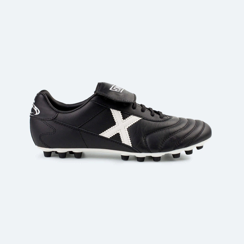 [2150307-37] MUNICH MUNDIAL U25 Zapatillas clÃ¡sicas y planas de piel de canguro negro (37)