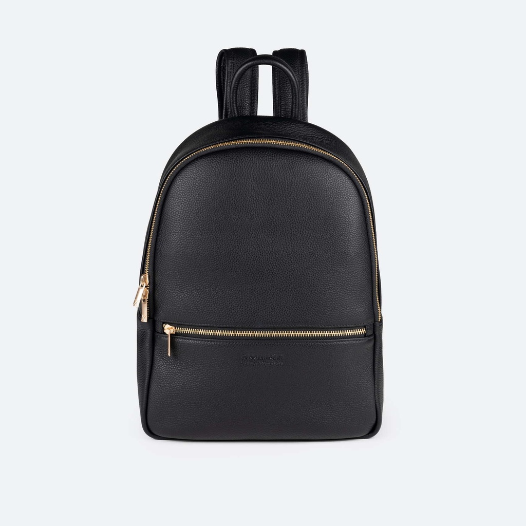 Mochila de Piel Vacuna y Detalles Dorados BACKPACK LEATHER CRAFT