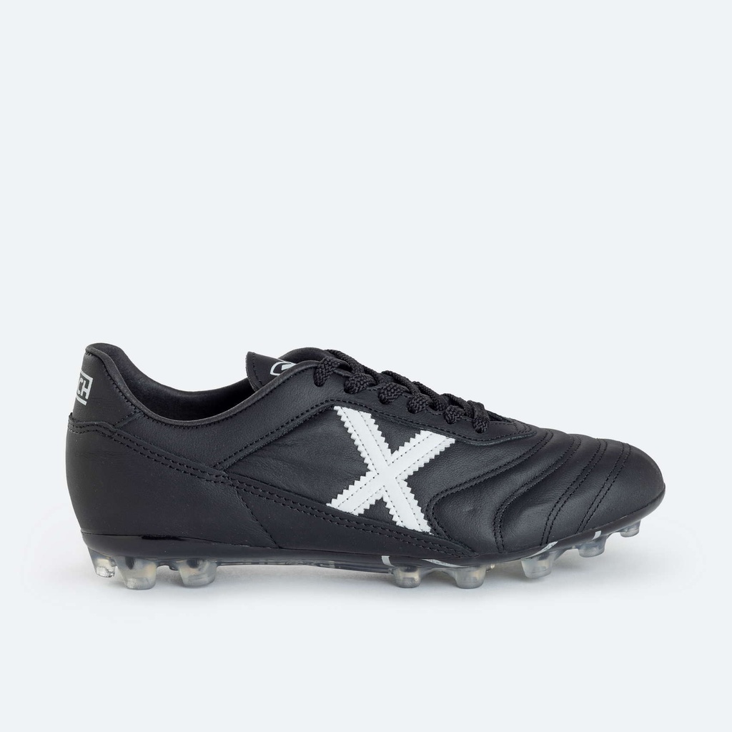 [2155033-37] MUNICH MUNDIAL 2.0 AG-23 33 Zapatillas fÃºtbol diseÃ±o tÃ©cnico negro y blanco (37)