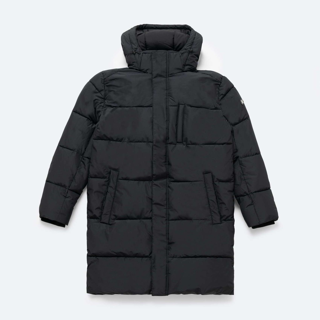 CHAQUETA LARGA PADDING NEGRO HOMBRE