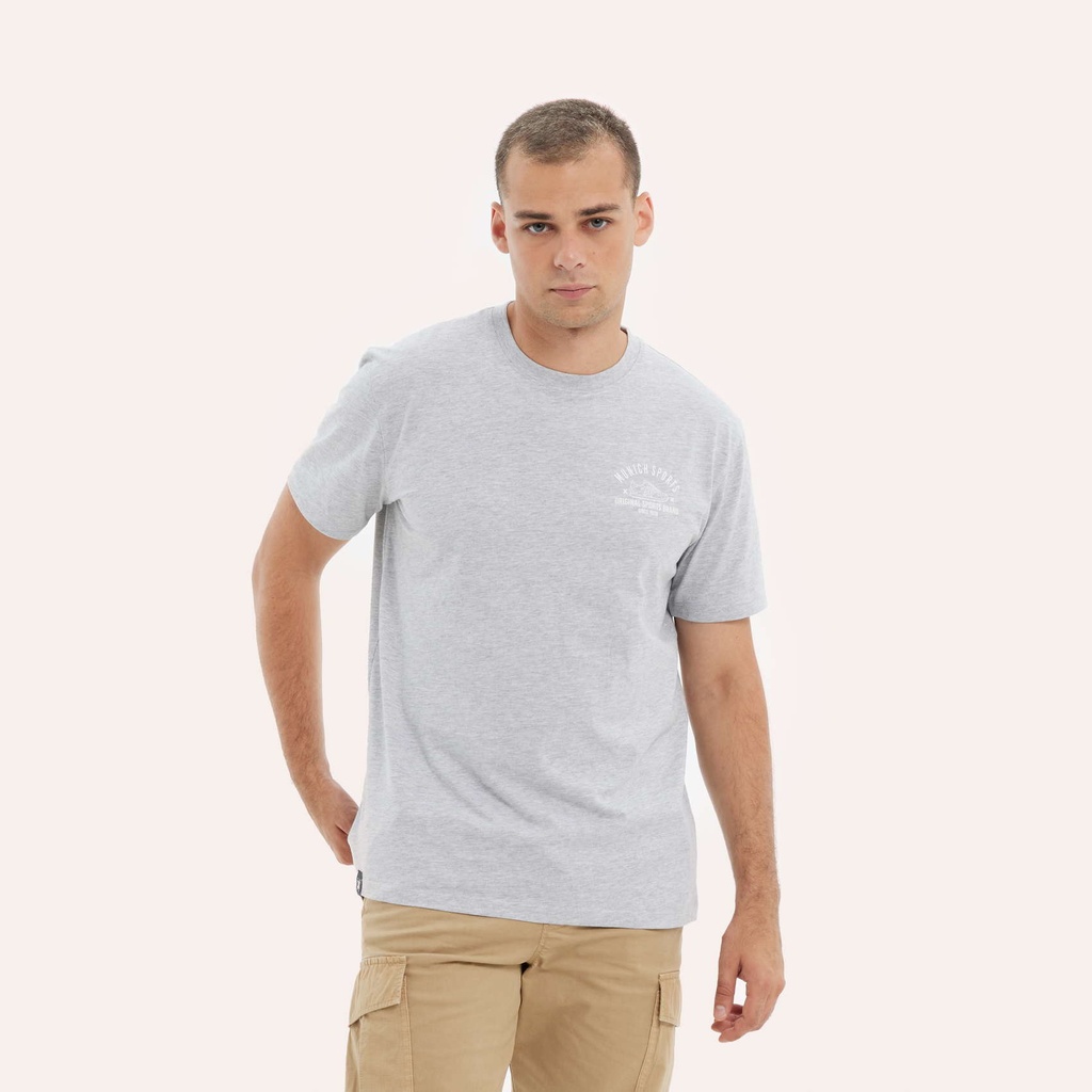 Camiseta MUNICH athleticus vigore de algodón orgánico gris