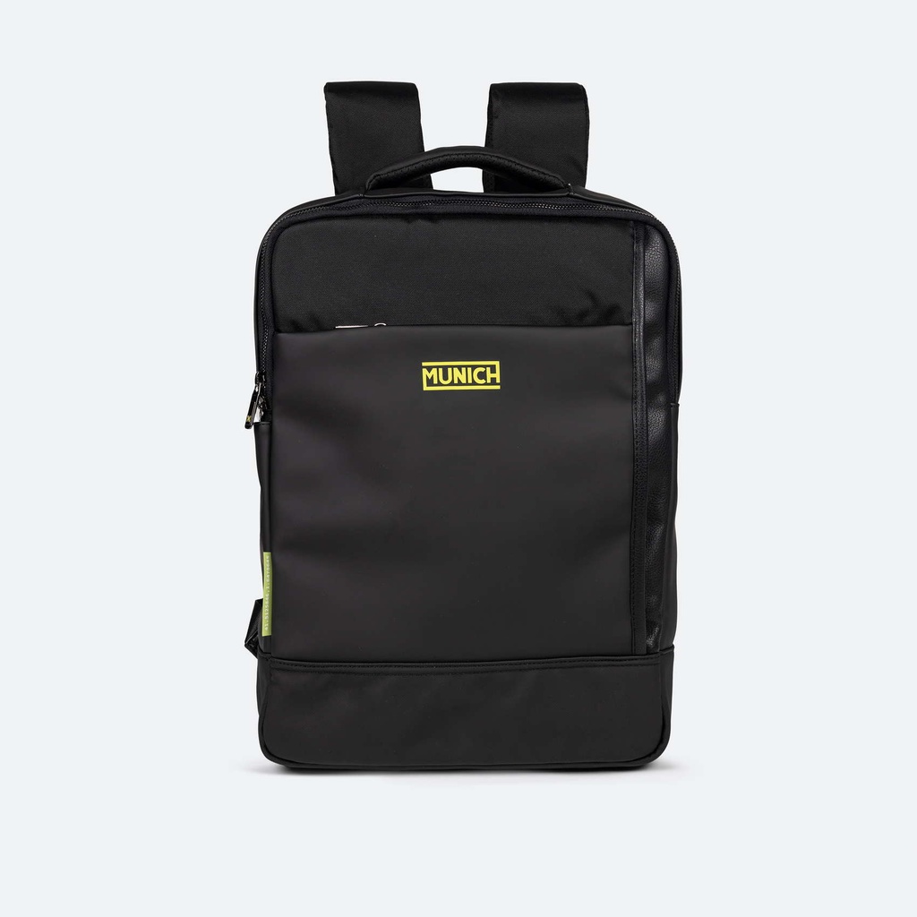 7113162 Mochila Negra de Gran Capacidad con Compartimento para Botella JUNGLE BACKPACK SQUARE