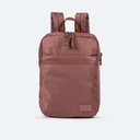 Mochila Técnica Sostenible de Nylon Rosa y Piel BACKPACK M. XPLORE RECYCLED