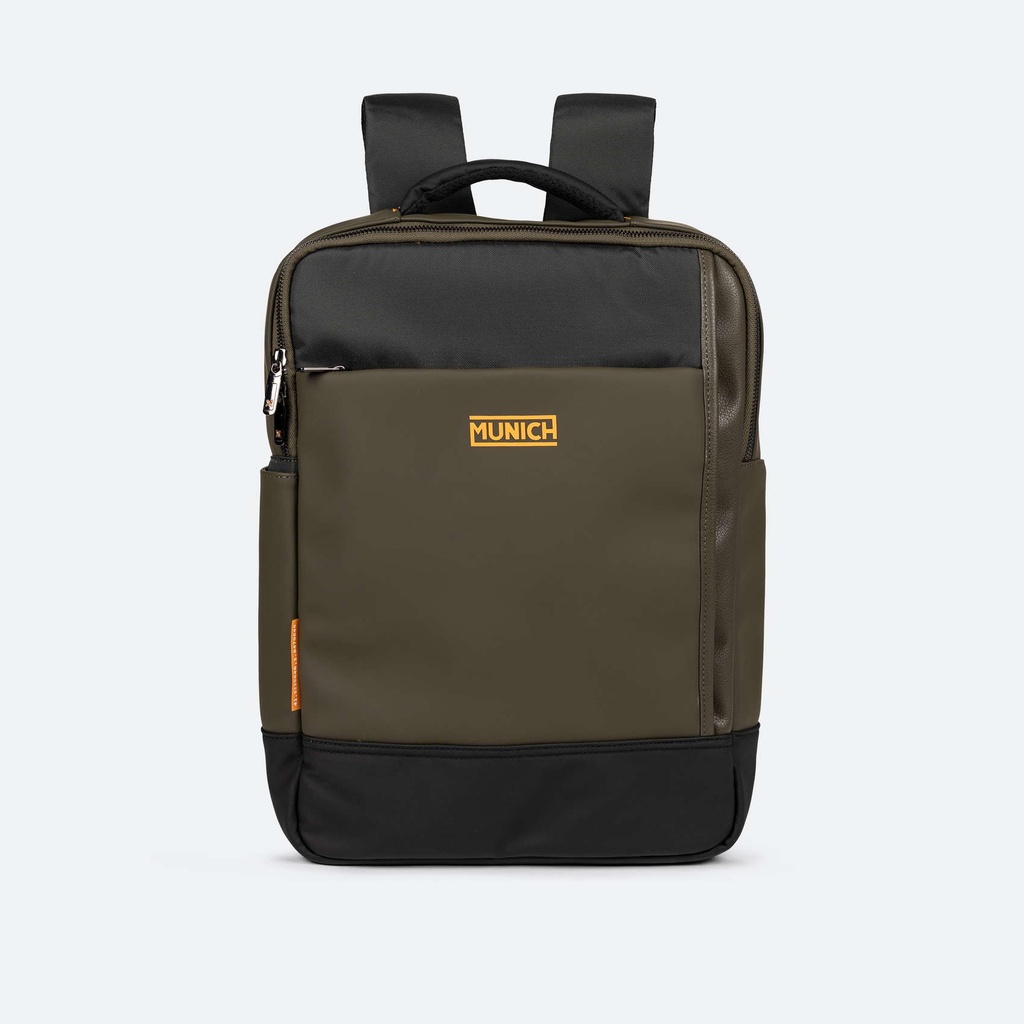 Mochila Kaki de Gran Capacidad con Compartimento para Botella JUNGLE BACKPACK SQUARE