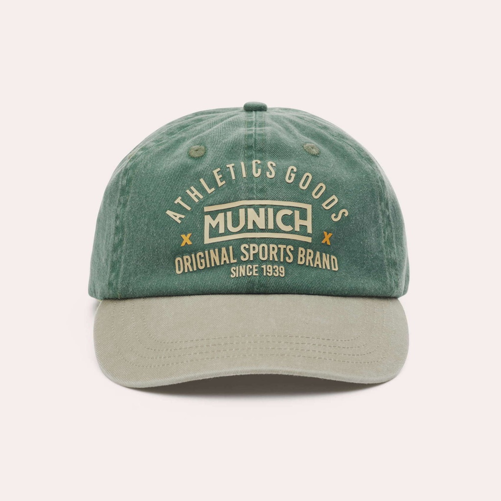 Gorra MUNICH athletics lifestyle de algodón caqui
