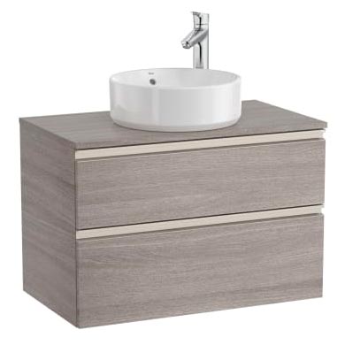 [PROCA851501548] Mueble base The Gap/Hebe c/2 cajones, p/lavabo de sobre encimera central, 805x460x537 mm, azul mate, (A851501548)