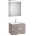 Conjunto Pack The Gap (mueble base c/2 cajones, lavabo central y espejo LED) 705x460x537 mm, azul mate, (A851510548)