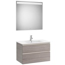 Conjunto Pack The Gap (mueble base c/2 cajones, lavabo central y espejo LED) 805x460x537 mm, nogal, (A851511517)