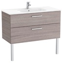 Conjunto Unik New Victoria (mueble base c/2 cajones y lavabo) 1005x453x515 mm, roble city texturizado, (A851595402)