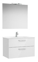 Conjunto Pack New Victoria (mueble base c/2 caj., lavabo, espejo, aplique LED) 805x453x515 mm, blanco brillo, (A851604806)