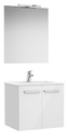 Conjunto Pack New Victoria (mueble base c/puertas, lavabo, espejo y aplique LED) 600x453x515 mm, blanco brillo, (A851658806)