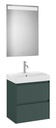 Conjunto Pack Ona (mueble base compacto c/2 cajones, lavabo FINECERAMIC y espejo LED) 550x460x645 mm, verde mate, (A851699513)