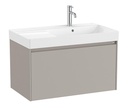 Conjunto Unik Ona (mueble base c/1 cajón y lavabo a la derecha de FINECERAMIC) 800x460x505 mm, gris mate, (A851719510)