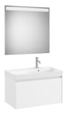 Conjunto Pack Ona (mueble base c/1 cajón, lavabo a la derecha y espejo LED) 800x460x505 mm, blanco mate, (A851721509)