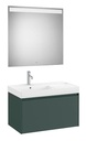 Conjunto Pack Ona (mueble base c/1 cajón, lavabo a la izquierda y espejo LED) 800x460x505 mm, verde mate, (A851722513)