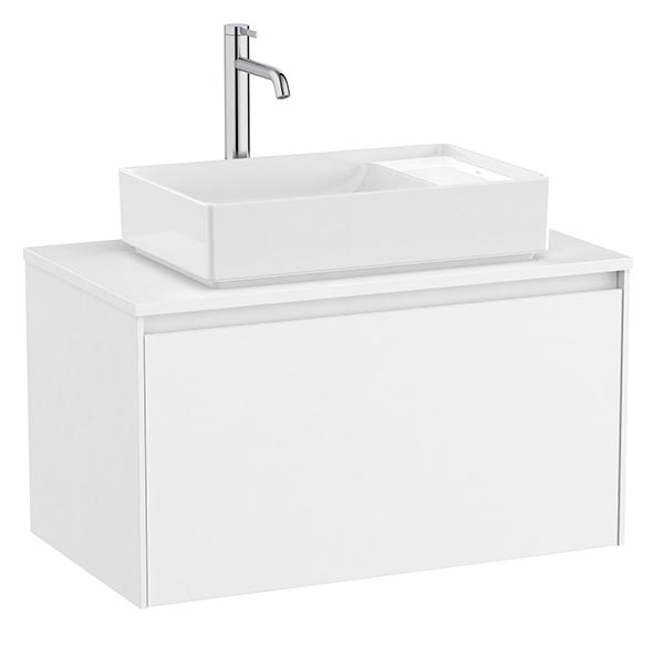 Mueble base Ona c/1 cajón, p/lavabo de sobre encimera, 794x457x443 mm, blanco mate, (A851724509)